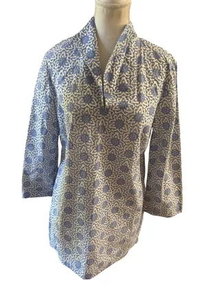 Tory Burch Gretchen Eyelet Tunic Top Size 12 thumbnail 1