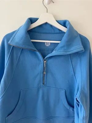 Lululemon Scuba Oversized Funnel Neck Half Zip Blue Size M/L thumbnail 10