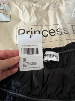 Princess Polly Black Dress. Size 4 thumbnail 4
