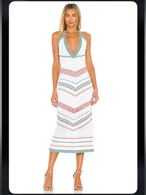 Nwot Alexis Allia Knit Dress was $396 crochet boho party revolve summer maxi thumbnail 2