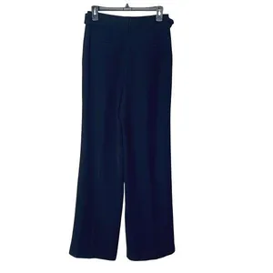 Babaton Aritzia Womens Wide Leg Belted Pleated Front Dress Pants Black‎ Size 4 thumbnail 3