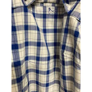 Duluth Trading DuluthFlex No Fly Zone Shirt Long Sleeve Plaid Blue Sz M thumbnail 7
