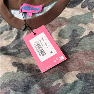 **NEW**Edikted womens Camo Striped Long Sleeve Tee top size small thumbnail 4