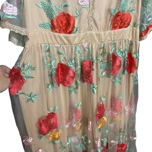 Xpluswear Elegant Floral V-Neck Maxi Dress XL thumbnail 4