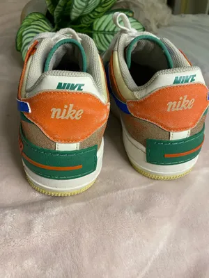 Nike Air Force 1 Shadow Blue Green Womens Size 8 thumbnail 3