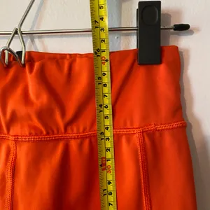 Savage X Fenty Sport Orange Biker Shorts Workout Women's size 12 / 14 Large thumbnail 9