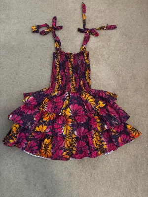 Ruffle mini dress Purple Size M thumbnail 3