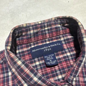 Abercrombie & Fitch Button Down Shirt Vest Women's SZ M Vintage Y2K 100% Cotton thumbnail 2