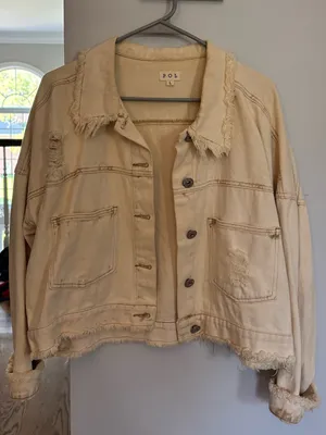 POL Cream Jean Jacket thumbnail 1