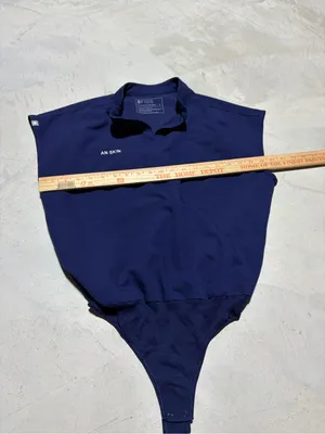 FIGS Navy blue scrub bodysuit small thumbnail 5