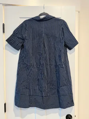 Pinstripe Dress Blue thumbnail 4