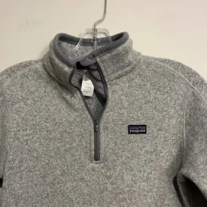 Patagonia Better Sweater 1/4 Zip Pullover Jacket Gray Fleece Womens Small thumbnail 3