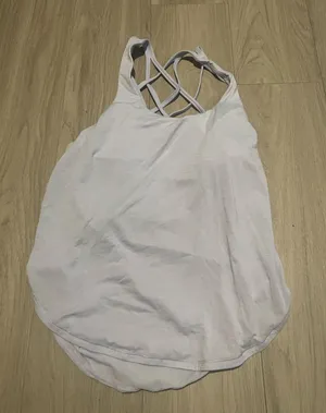 lululemon athletica White Crisscross-Back Tank thumbnail 1