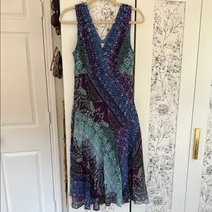 Y2k Whimsigoth midi dress Purple Size 12 thumbnail 2