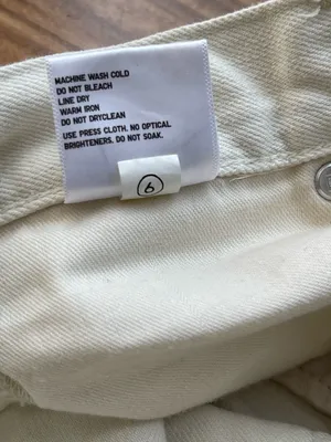 Uniqlo Straight White Jeans thumbnail 6