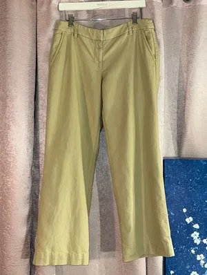 Vintage J Crew CityFit Size 10 Linen Blend Trousers thumbnail 1