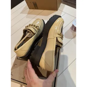 Sam Edelman Taylor Loafers Wheat Patent Size 5 Lug Sole thumbnail 7