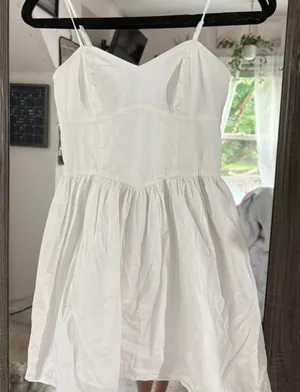 French Connection Dress Mini White thumbnail 1