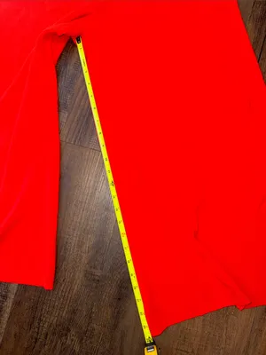 Theory high-waist wide-leg crop pants in a vibrant red thumbnail 6