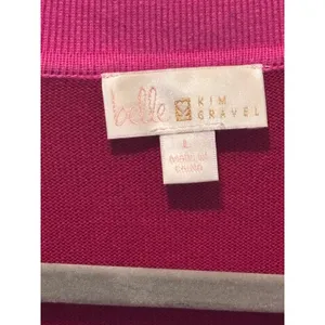 Kim Gravel Lightweight Collared Sweater — Preppy Classic, Size Large thumbnail 4