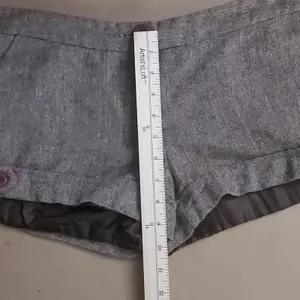 Vintage Brown Tweed Lined Shorts Dark Academia Heritage Preppy Y2K Fall Casual thumbnail 4