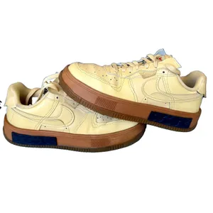 Nike Air Force 1 Fontanka Sesame Gum Brown Leather Sneakers Women's 7 DH1290-201 thumbnail 2