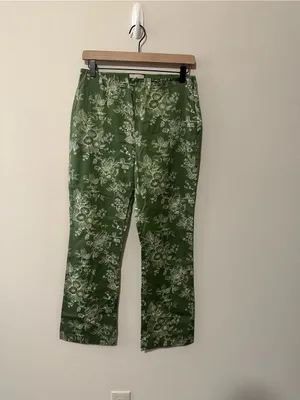 Tuckernuck Provence Toile Ashford Pants green floral size medium cotton blend thumbnail 10