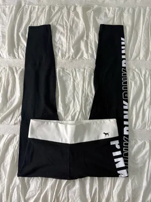 PINK Victoria's Secret Leggings Black thumbnail 4