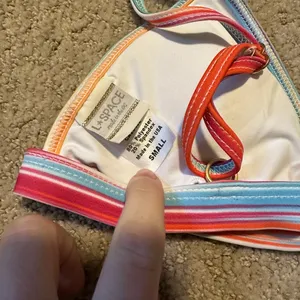 NWOT L*Space Gabrielle Positano striped bikini top thumbnail 3