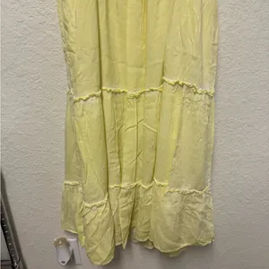 SATURDAY SUNDAY by Anthropologie Yellow Sleeveless Maxi Dress Size XL thumbnail 13