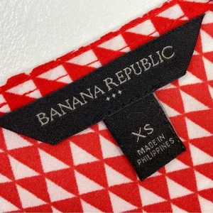 BANANA REPUBLIC Sleeveless Red & White Top - Size XS thumbnail 6