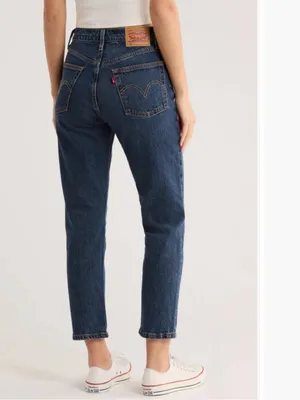 NWT Levi’s Premium 501 Original Crop Jeans Straight Leg Button Fly Sz W29 L26 thumbnail 4