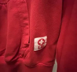 Lifeguard Hoodie Red Sweatshirt Small Coastal Long Island Beach Y2K Surfer thumbnail 9