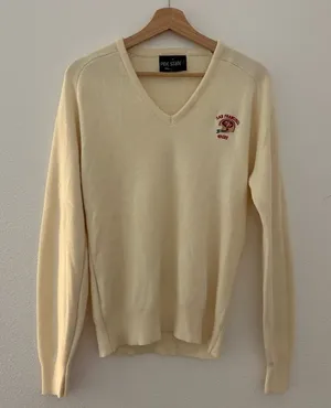 Vintage Pine State 49ers cream v neck sweater thumbnail 1