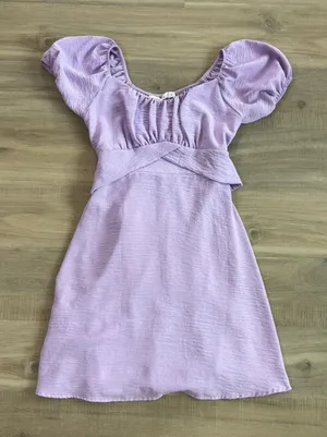 Altar'd State Light Purple Short Sleeve Dress Women Size Small thumbnail 1