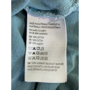 American Eagle Teal/White Graphic Logo‎ Short Sleeve T-Shirt Size XS Crew Neck thumbnail 7