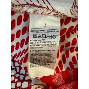 NWT Banana Republic Red White Mixed Print Halter Maxi Dress Tie Neck S Resort thumbnail 11