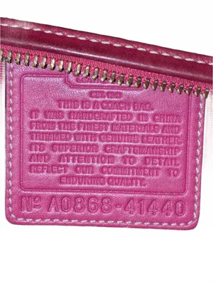 Coach Heritage Plaid Crossbody Bag with Pink Varsity Stripe Trim thumbnail 2