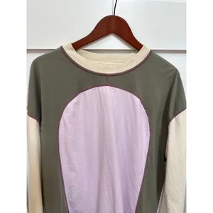 BDG Colby Seamed Colorblock Relaxed 90's Retro Relaxed Long Sleeve Tee, L thumbnail 3