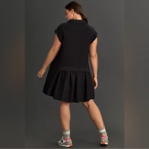 Anthropologie Daily Practice Offside Mini Dress Black Womens XL New thumbnail 2