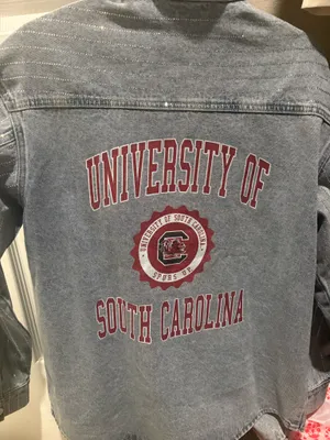 UofSC gamecocks rhinestone denim jacket Blue Size M thumbnail 2
