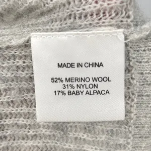 Quince Merino Wool‎ Alpaca Sweater Women's S Quiet Luxury Funnel Neck Gray Small thumbnail 5