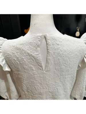 Anthropologies Free the Roses White Rose Tiered Blouse Size M thumbnail 10