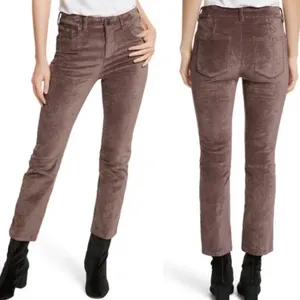 NWT Free‎ People Velvet Crop Pants Taupe Size 26 thumbnail 3