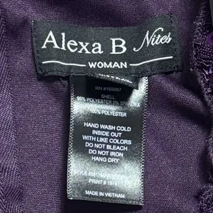 NEW‎ Alexa B Nites Purple Sequin Lace Overlay Midi Dress Evening Event 20W thumbnail 8