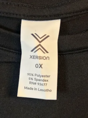 Xersion Quick Dri Tank Top Black Womans Size 0X nwt (0241) thumbnail 2