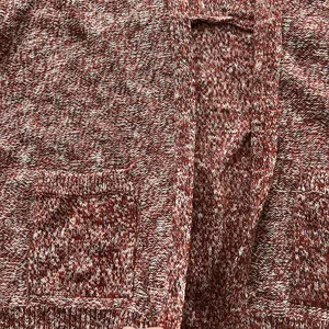 Universal Threads Cotton Blend Red Heathered Cardigan Sweater Women’s Size Large thumbnail 9