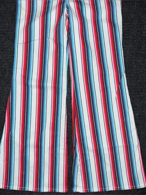 Wrangler NWT High Rise Multicolored Striped Flare Jeans Sz 30 x 32 Retro Western thumbnail 5