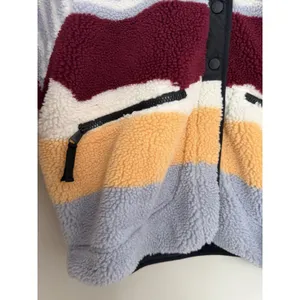 Free People Hit The Slopes Printed Fleece Pullover Women's Size Medium thumbnail 8