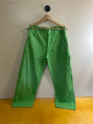 We the Free Easton Workwear Low Rise Wide Leg Cargo Jeans in Bright Green 26 thumbnail 8